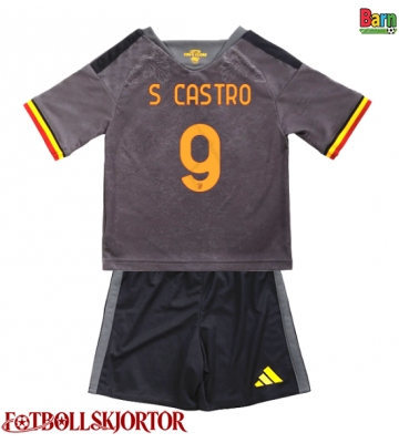 AS Roma Santiago Castro #9 Tredje Kläder Barn 2026-27 Kortärmad (+ Korta byxor)